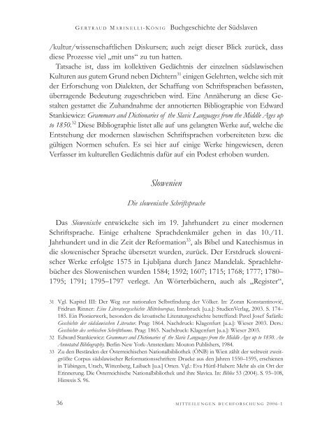 Mitteilungen der Gesellschaft für Buchforschung in Österreich 2006-1