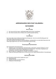 Satzungen - Bürgergarde der Stadt Salzburg