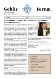 Gohlisforum 01/13 - Bürgerverein Gohlis eV