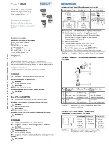 Type 1060 - Bürkert Fluid Control Systems