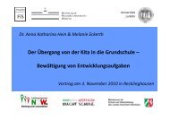 Der Übergang von der Kita in die Grundschule – FiS Bewältigung ...