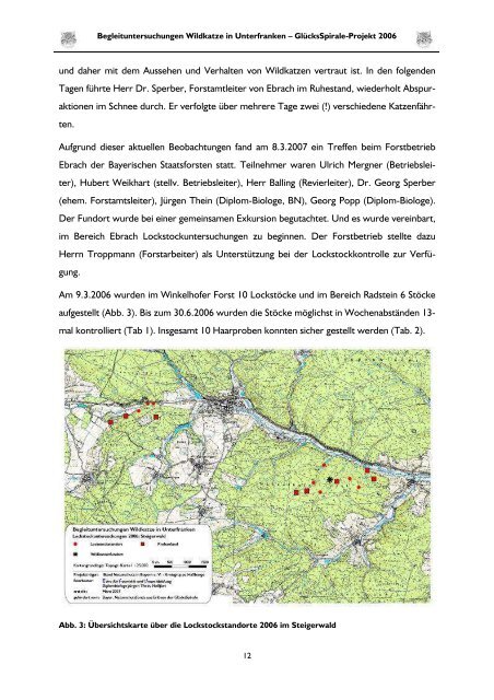 Projektbericht 2006 - Bund Naturschutz in Bayern eV