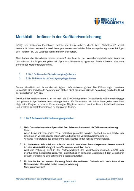 Dokument als PDF downloaden - Bund der Versicherten e.V.