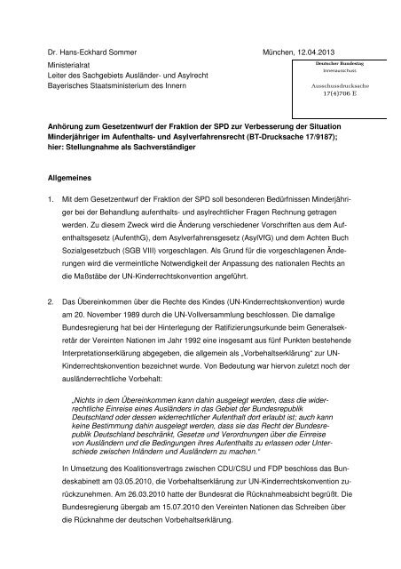 Minderjährige und Erwachsene, die Gesetze erlassen