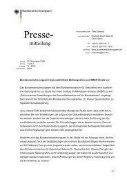 Pressemitteilung Nr. 14/2006 - Bundesversicherungsamt