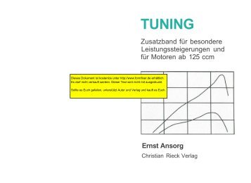 TUNING-Zusatzband für besondere Leistungssteigerungen und für ...