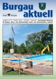 Ausgabe: Nr. 25 · Oktober 2012 · monatlich ... - Stadt Burgau