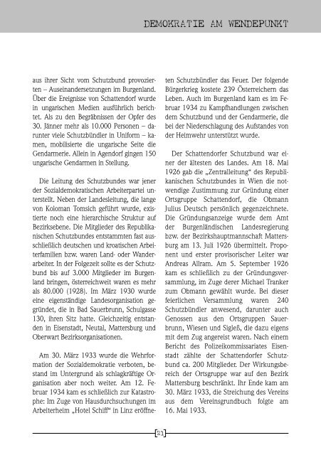 Schattendorf 1927 - Demokratie am Wendepunkt - Burgenland.at
