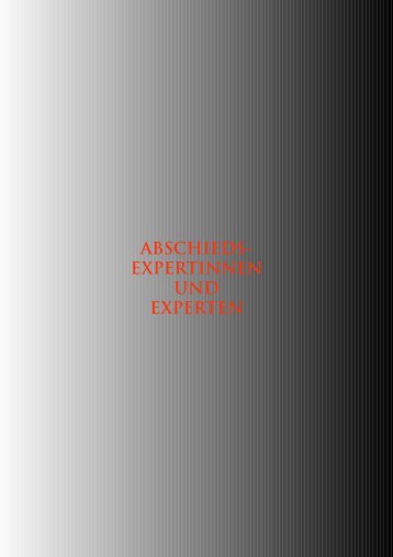 ABSCHIEDS- EXPERTINNEN UND EXPERTEN - Burgtheater