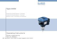 Operating Instructions Type 8400 - Bürkert Fluid Control Systems