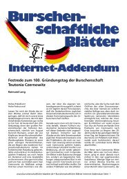 Addendum kostenlos herunterladen - Burschenschaftliche Blätter