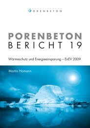 Porenbeton Bericht 19 - Bundesverband Porenbeton