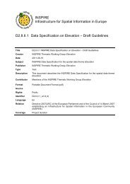 Data Specification on Elevation – Draft Guidelines - INSPIRE - Europa