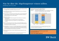 Was Sie über die Abgeltungsteuer wissen sollten. - BW-Bank