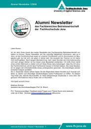 Alumni Newsletter - Fachbereich Betriebswirtschaft der Ernst-Abbe ...