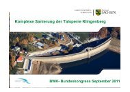 Komplexe Sanierung der Talsperre Klingenberg