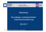 Marketing: Grundlagen marktorientierter Unternehmensführung SS ...