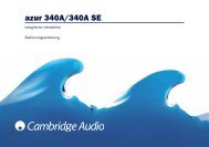 azur 340A/340A SE - Cambridge Audio