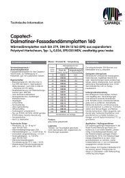 Technische Information - Caparol Farben AG