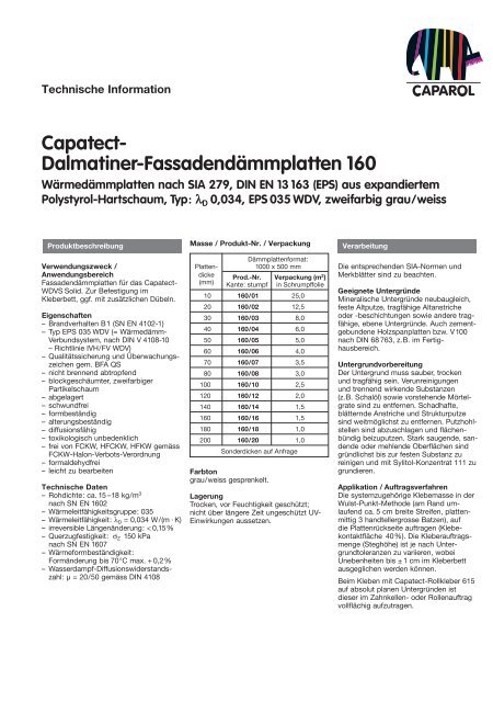 Technische Information - Caparol Farben AG