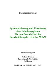 Bildungsbereich Holz Lernbereich 1