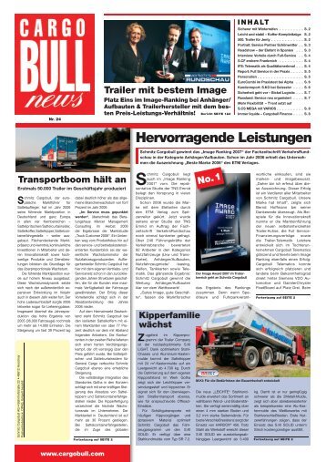 Hervorragende Leistungen - Schmitz Cargobull AG