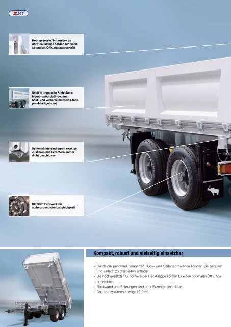 Zentralachs-Kippanhänger Z.KI Configurator - Schmitz Cargobull AG