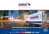 M.KO Kofferaufbauten für die Verteilerlogistik - Schmitz Cargobull AG