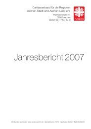 Jahresbericht 2007 - Caritasverband für die Regionen Aachen-Stadt ...