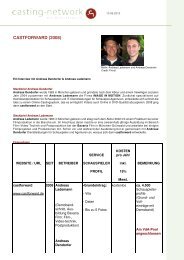 Diese Seite als PDF - zu Casting Network