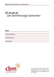 Lk 10,25ff barmherzige Samariter - CBM