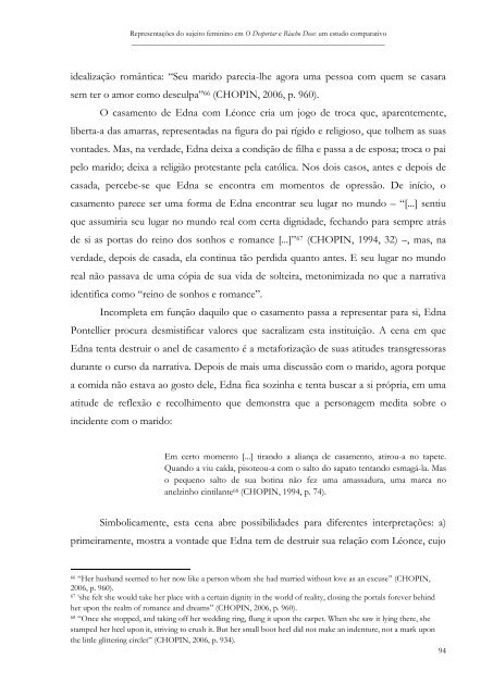 Representações do sujeito feminino em O Despertar e Riacho Doce ...