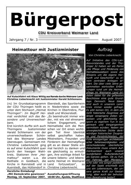 pdf 438kB; August 2007 - CDU Kreisverband Weimarer Land