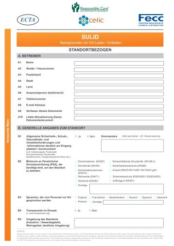 STANDORTBEZOGEN - Cefic