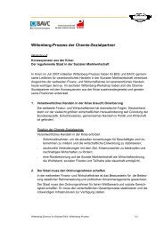 Wittenberg-Prozess der Chemie-Sozialpartner