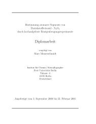 Diplom - Institut für Chemie und Biochemie an der FU Berlin - Freie ...