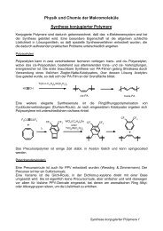 Synthese konjugierter Polymere - of /chemie