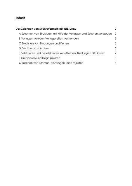 Visualisierung von Molekülstrukturen - Erstellen von 3D-Modellen am