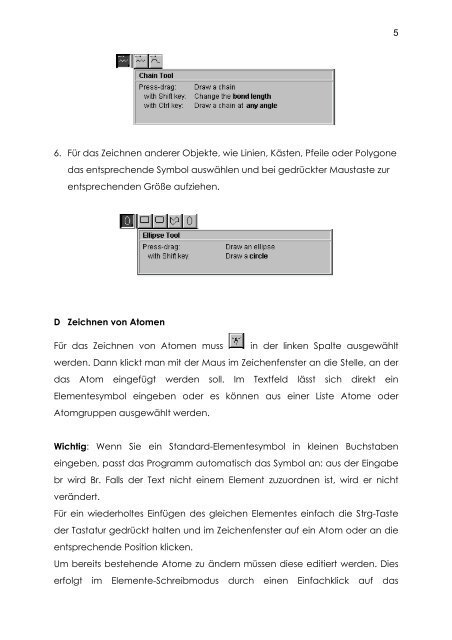 Visualisierung von Molekülstrukturen - Erstellen von 3D-Modellen am