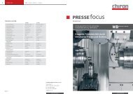 PRESSEfocus - CHIRON Werke GmbH & Co. KG