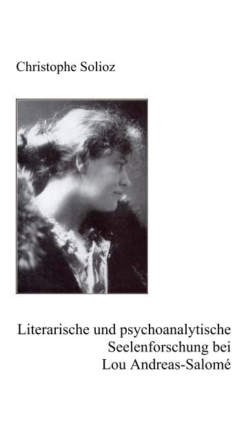 Literarische und psychoanalytische ... - christophe+solioz