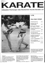 DKB-Fachorgan Nr. 1 - Chronik des Karate