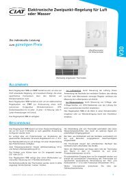Elektronische Zweipunkt-Regelung für Luft oder Wasser - CIAT
