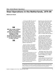 (U) DeGraaf-Stasi-Netherlands - Central Intelligence Agency