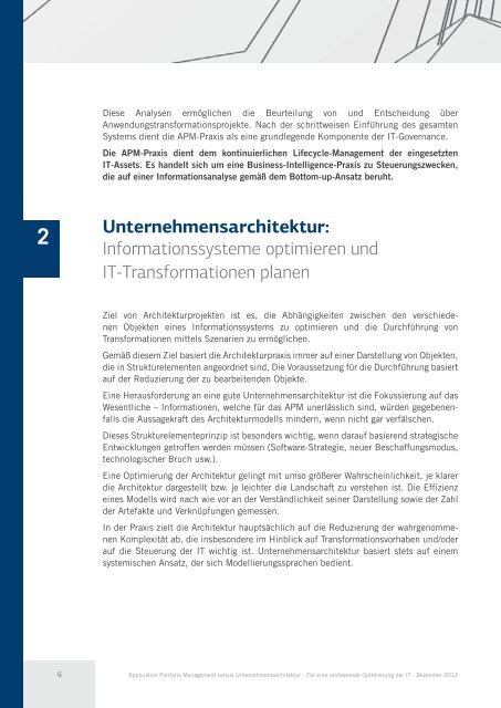 Application Portfolio Management und Unternehmensarchitektur - CIO