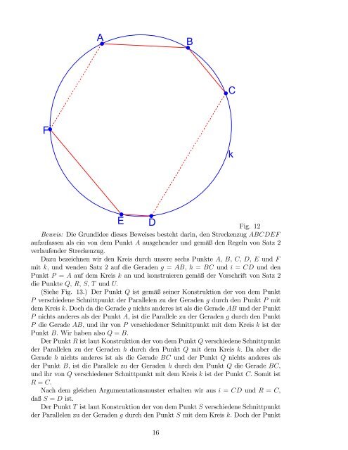 Schließungssätze in der ebenen Geometrie