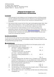 Ergänzungen der Bedingungen für die Aufnahme - CJD Braunschweig