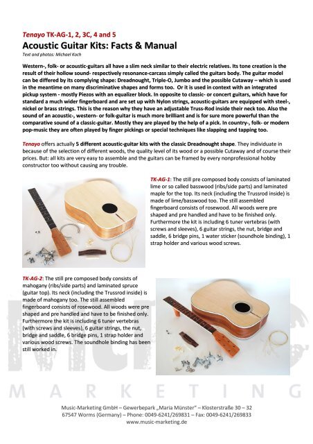 Acoustic Guitar Kits: Facts &amp; Manual