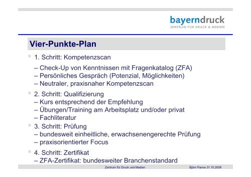 Kompetenzscan - Cluster Druck und Printmedien