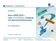 NORM5 - Neue ANSI Z535 - vom vernünftigen Umgang mit ... - tekom